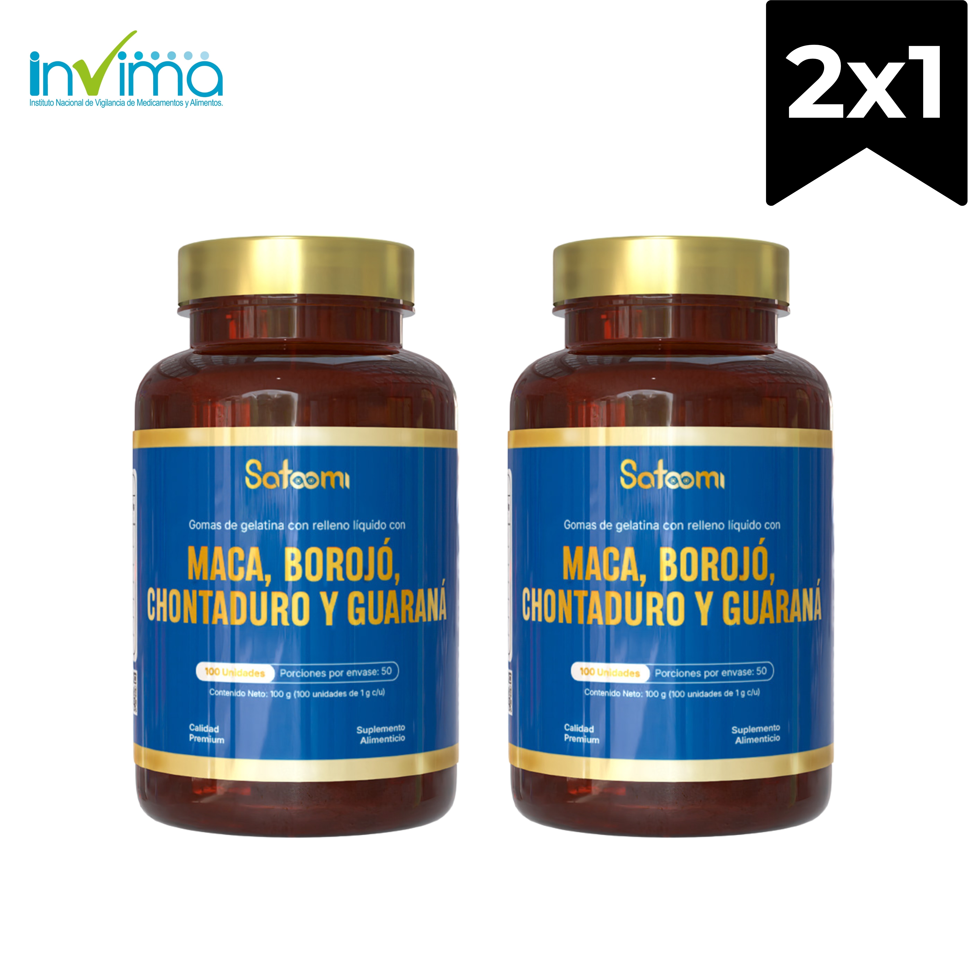 X 2 MACA BOROJO CHONTADURO GUARANA COMBO